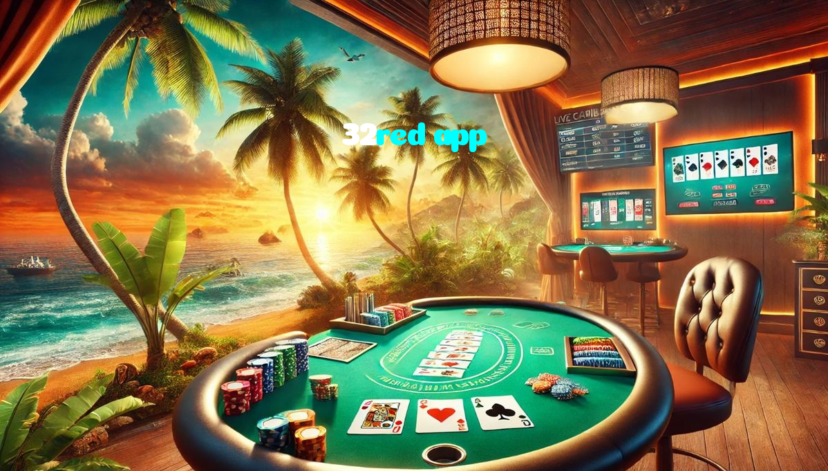 32red app casino presented on mobile device in Pakistan with slots and live games
